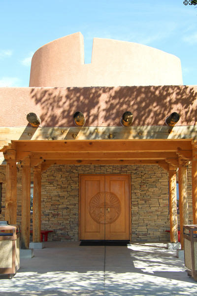 Entrance of Indian Pueblo Cultural Center (late 1970s). Albuquerque, NM. Architect: Antoine Predock.