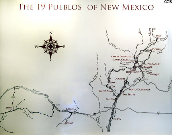 26 New Mexico Pueblos Map Online Map Around The World