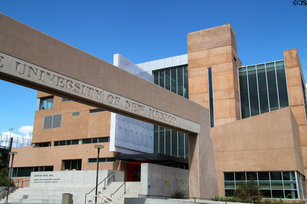 George Pearl Hall (2007) (School of Architecture & Planning plus Fine Arts & Design Library) at University of New Mexico. Albuquerque, NM. Architect: Antoine Predock.