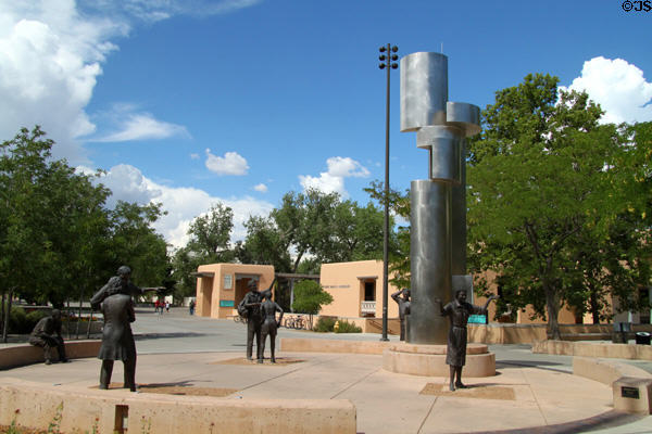 Modern Art sculpture (2004) by Betty Sabo & Gary Beals at University of New Mexico. Albuquerque, NM.