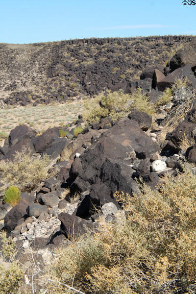 Rock surfaces at Petroglyph National Monument. Albuquerque, NM.