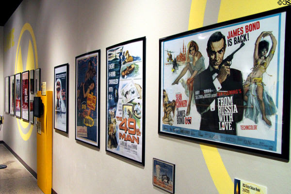 Posters from movies with atomic themes at National Museum of Nuclear Science & History. Albuquerque, NM.