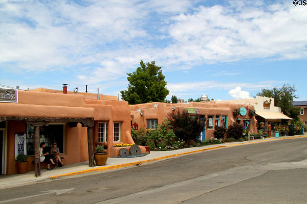 Paseo del Pueblo Norte streetscape. Taos, NM.