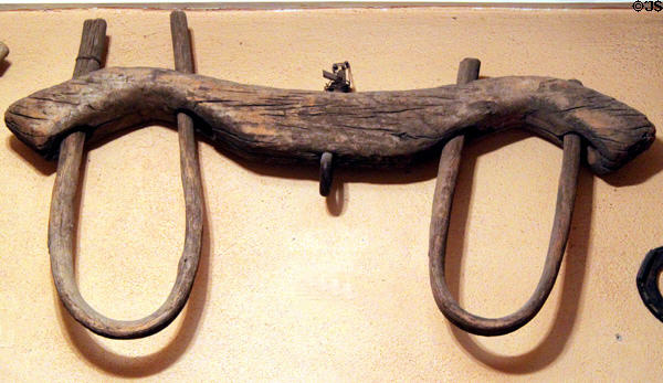 Ox-bow yoke at Governor Bent Museum. Taos, NM.