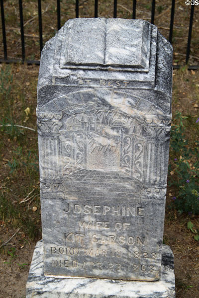 Grave of Josephine (1828-68) wife of Kit Carson. Taos, NM.