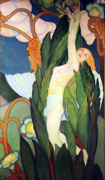Daphne - The Laurel Bush painting (1931) by Mary Greene Blumenschein at Blumenschein Home & Museum. Taos, NM.