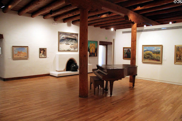 Gallery of Harwood Museum of Art. Taos, NM.