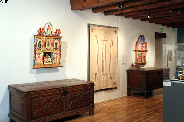 Hispanic Traditions Gallery at Harwood Museum of Art. Taos, NM.