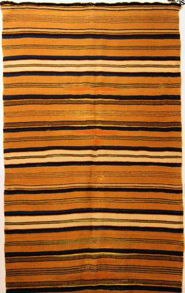 Banded Rio Grande blanket (c1855) at Millicent Rogers Museum. Taos, NM.