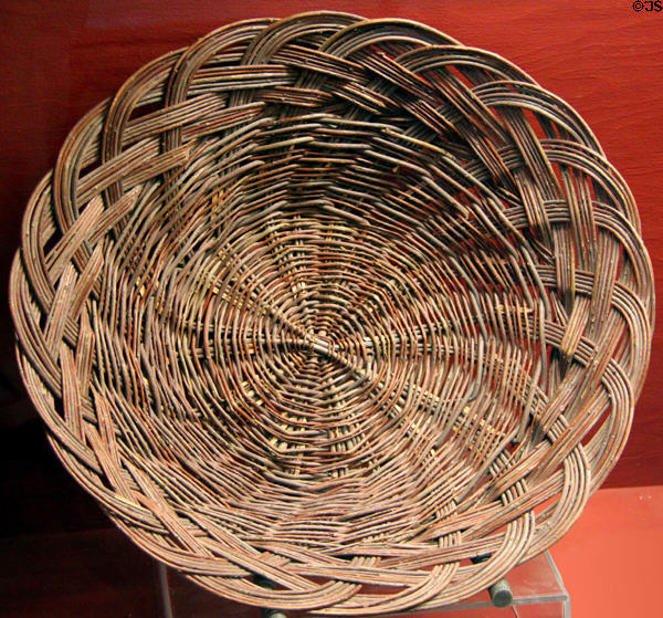 Santo Domingo Pueblo willow basket (1920s) by Steven Archuleta at Millicent Rogers Museum. Taos, NM.