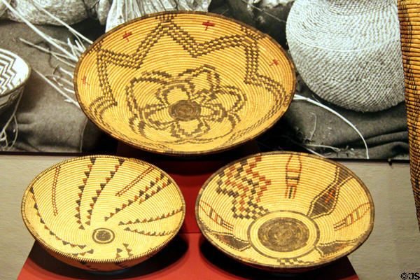 Apache baskets (1900-10) at Millicent Rogers Museum. Taos, NM.