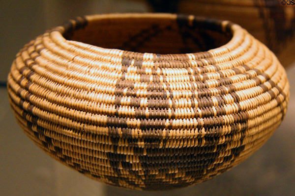 Degikup Native American basket (1899) by Sally Snook at Nevada State Museum. Carson City, NV.