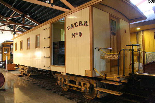 Virginia & Truckee Railroad work car #9 at Nevada State Railroad Museum. Carson City, NV.
