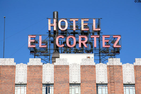 El Cortez Hotel neon sign. Reno, NV.