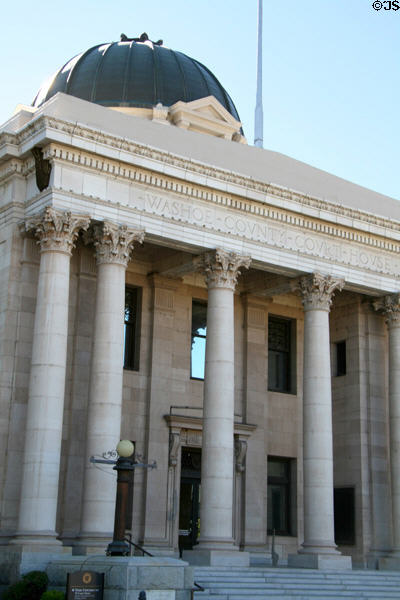 Washoe County Courthouse (1909) (117 S. Virginia St.). Reno, NV. Architect: Frederic DeLongchamps. On National Register.