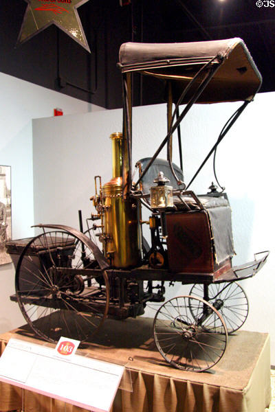 Philion steam car (1892) displayed at Chicago World's Fair at National Automobile Museum. Reno, NV.