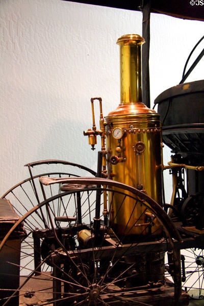Boiler of Philion steam car (1892) at National Automobile Museum. Reno, NV.