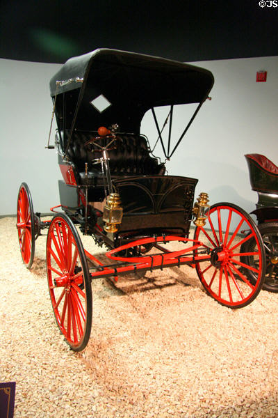 Black 112 Motor Buggy (1909) of Chicago, IL at National Automobile Museum. Reno, NV.