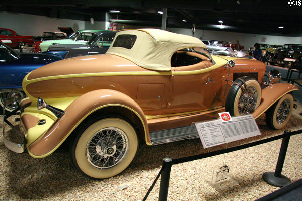 Auburn 12-161A Custom Speedster (1933) of Auburn, IN at National Automobile Museum. Reno, NV.