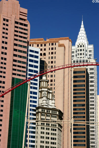 New York City facades replicated in Las Vegas. Las Vegas, NV.