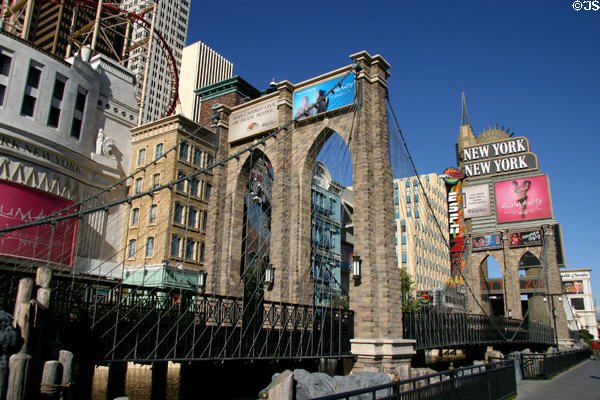 Spirit of Brooklyn Bridge recreated at New York, New York Hotel. Las Vegas, NV.
