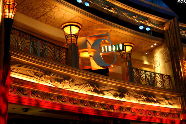 Studio 50 Art Deco sign in MGM Grand Resort. Las Vegas, NV.