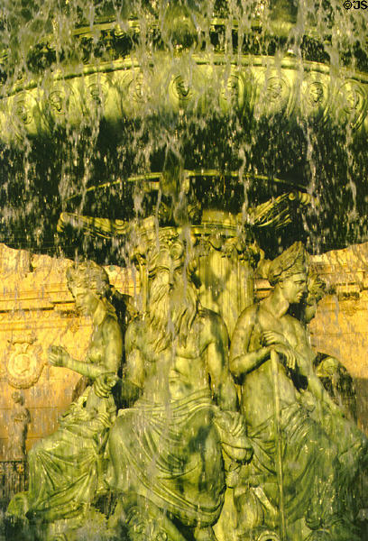 Fountain at Paris Las Vegas Hotel. Las Vegas, NV.