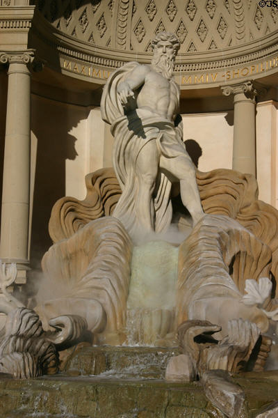 Neptune at fountain at The Forum Shops at Caesars Palace. Las Vegas, NV.