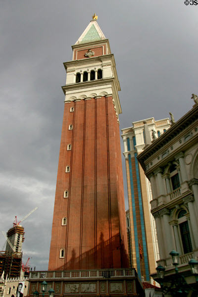 Replica of Venice's Campanile at The Venetian Hotel. Las Vegas, NV.