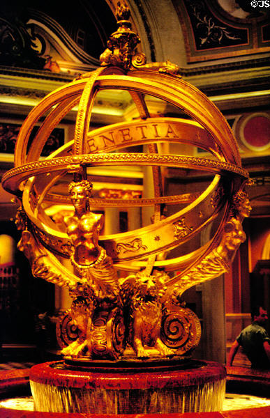 Astrological globe in Venetian Hotel. Las Vegas, NV.