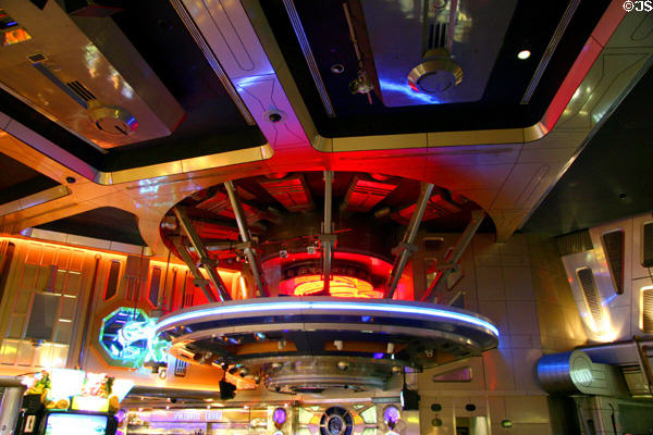 Space age entrance of Star Trek The Experience at Las Vegas Hilton. Las Vegas, NV.