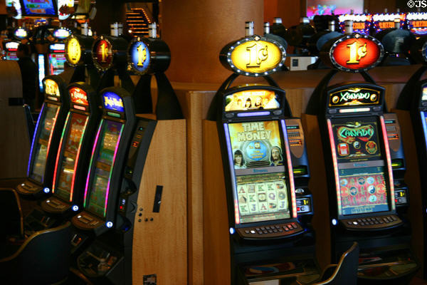 Penny slot machines. Las Vegas, NV.