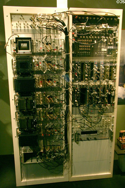 Electronic equipment used to monitor underground nuclear tests at Atomic Testing Museum. Las Vegas, NV.