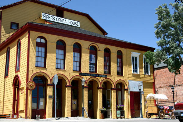 Piper's Opera House (1885) (1 N. B St. at Union St.). Virginia City, NV. On National Register.