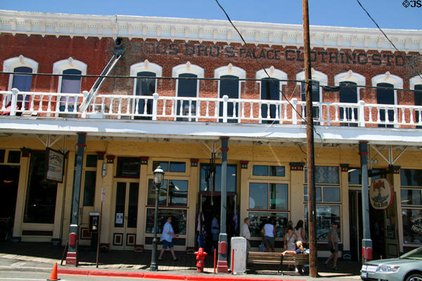 Nevada Gambling Museum in former Roos Brothers Palace heritage building (50 S. C St.). Virginia City, NV.
