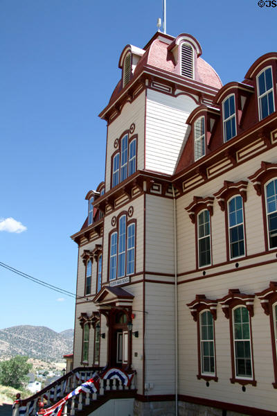 Fourth Ward School & Museum (1876) (537 S. C St.). Virginia City, NV. Style: Second Empire. Architect: S.M. Bennet.
