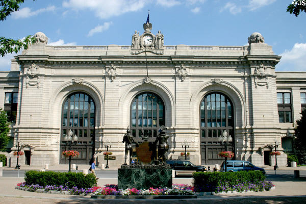 Former Albany Union Station (1900) now a bank. Albany, NY. Architect: Shepley, Rutan & Coolidge. On National Register.