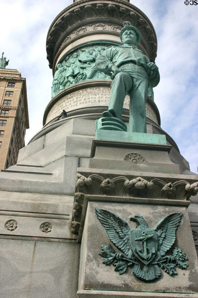 Civil War or Soldiers & Sailors Monument (1884) in Lafayette Square. Buffalo, NY. Architect: George Keller.