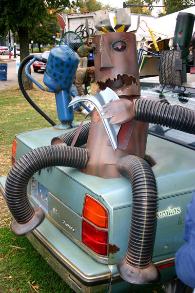Car Gremlins (2003) sculpture by Doug McCallum in Art on Wheels Fair. Buffalo, NY.