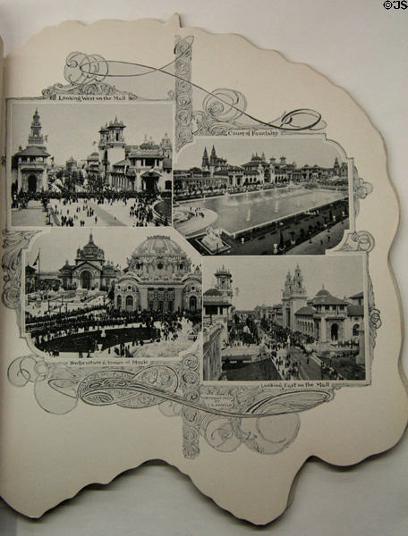 Photos of Mall in Glimpses of Pan-American Exposition by C.D. Arnold, Official Photographer (1898). NY.