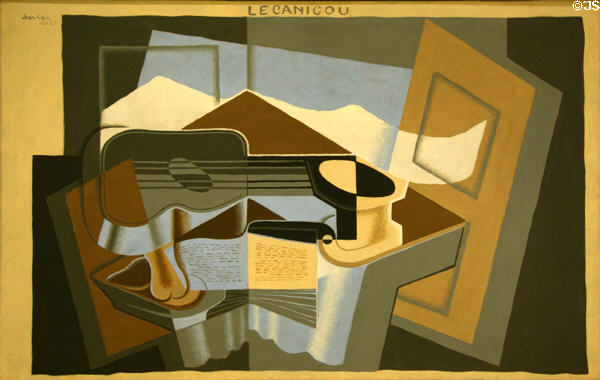 Le Canigou (1921) painting by Juan Gris at Albright-Knox Art Gallery. Buffalo, NY.