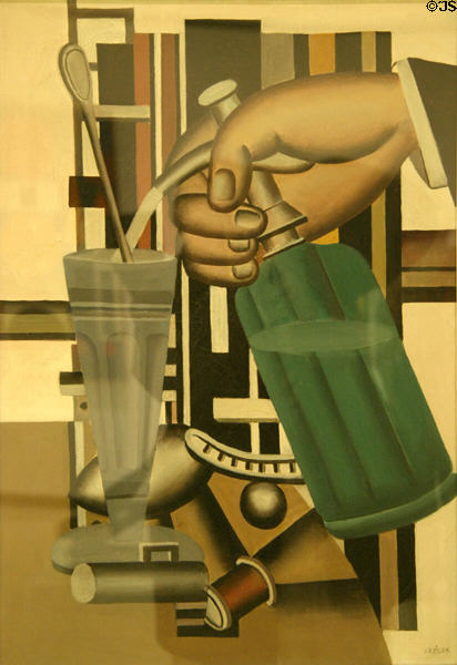 Le Siphon (1924) painting by Fernand Léger at Albright-Knox Art Gallery. Buffalo, NY.