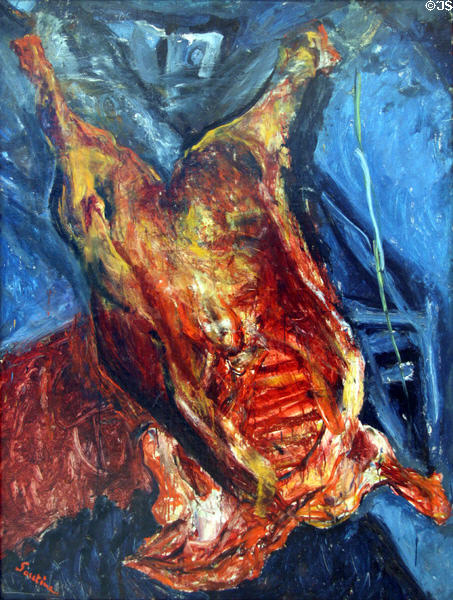 Carcass of Beef (c1925) painting by Chaim Soutine at Albright-Knox Art Gallery. Buffalo, NY.
