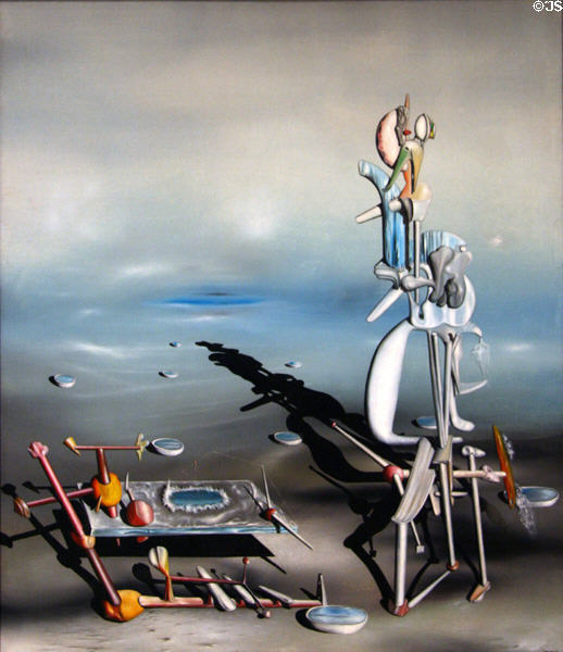 Indefinte Divisibility (1942) painting by Yves Tanguy at Albright-Knox Art Gallery. Buffalo, NY.