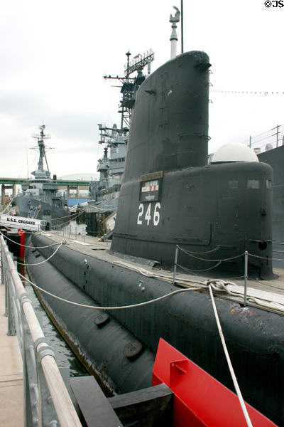 USS Croaker submarine SSK-246 (1944) at Buffalo Naval Military Park. Buffalo, NY.