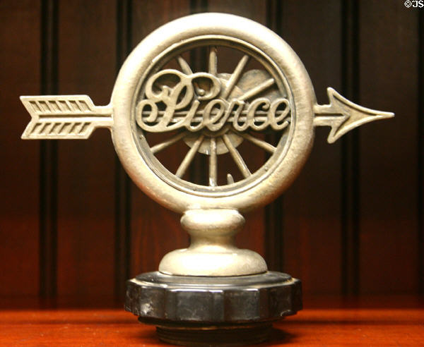 Early Pierce hood ornament in Pierce-Arrow Museum. Buffalo, NY.