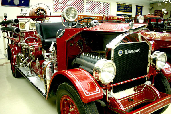 Sanford s/n 501 pumper truck (1925) at FASNY Museum of Firefighting. Hudson, NY.