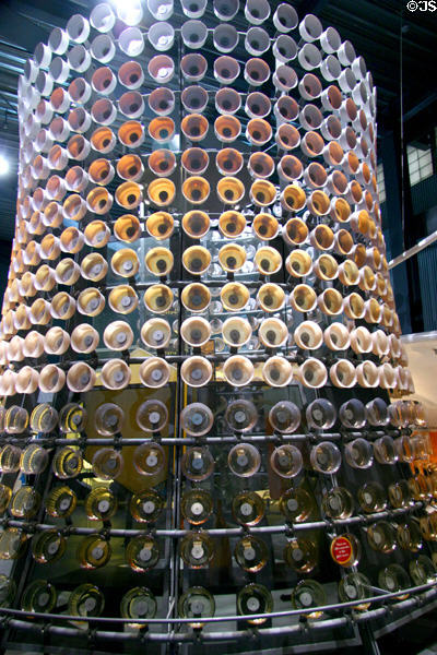 Tower made of 680 Corningware casseroles at Corning Museum of Glass. Corning, NY.
