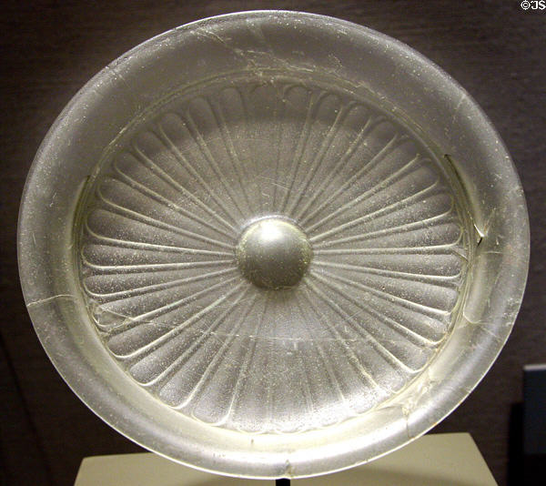 Glass bowl from Iran (500-400 BCE) at Corning Museum of Glass. Corning, NY.