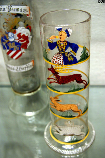 German Pasglas humpen (1719) at Corning Museum of Glass. Corning, NY.